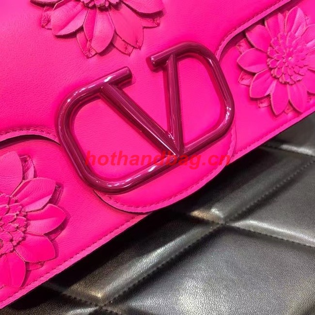 VALENTINO FLORAL TRIM LOCO BAG WB0K30P ROSE