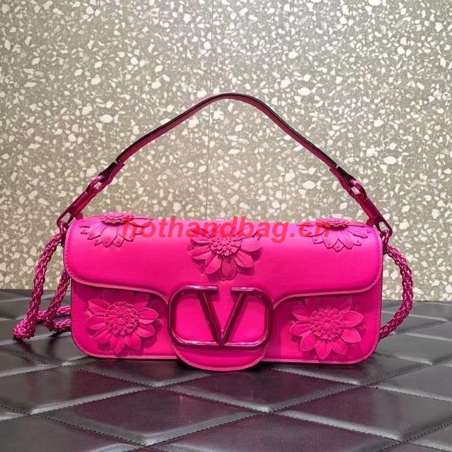 VALENTINO FLORAL TRIM LOCO BAG WB0K30P ROSE