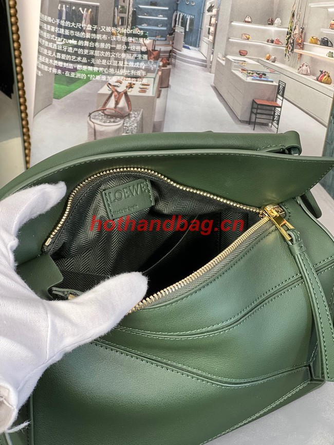 Loewe Puzzle Bag Leather 1310 blackish green