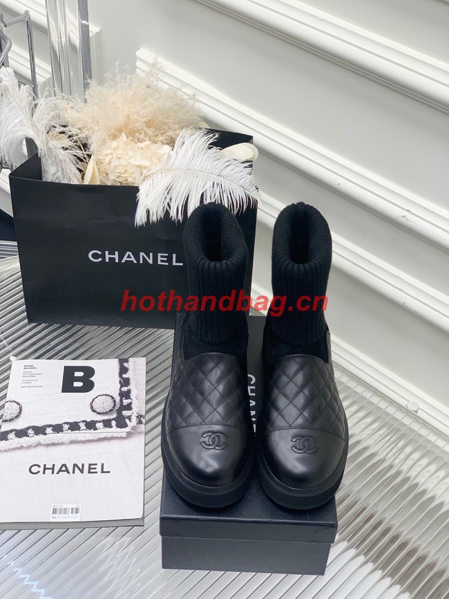 Chanel ankle boot heel height 4CM 91920-2