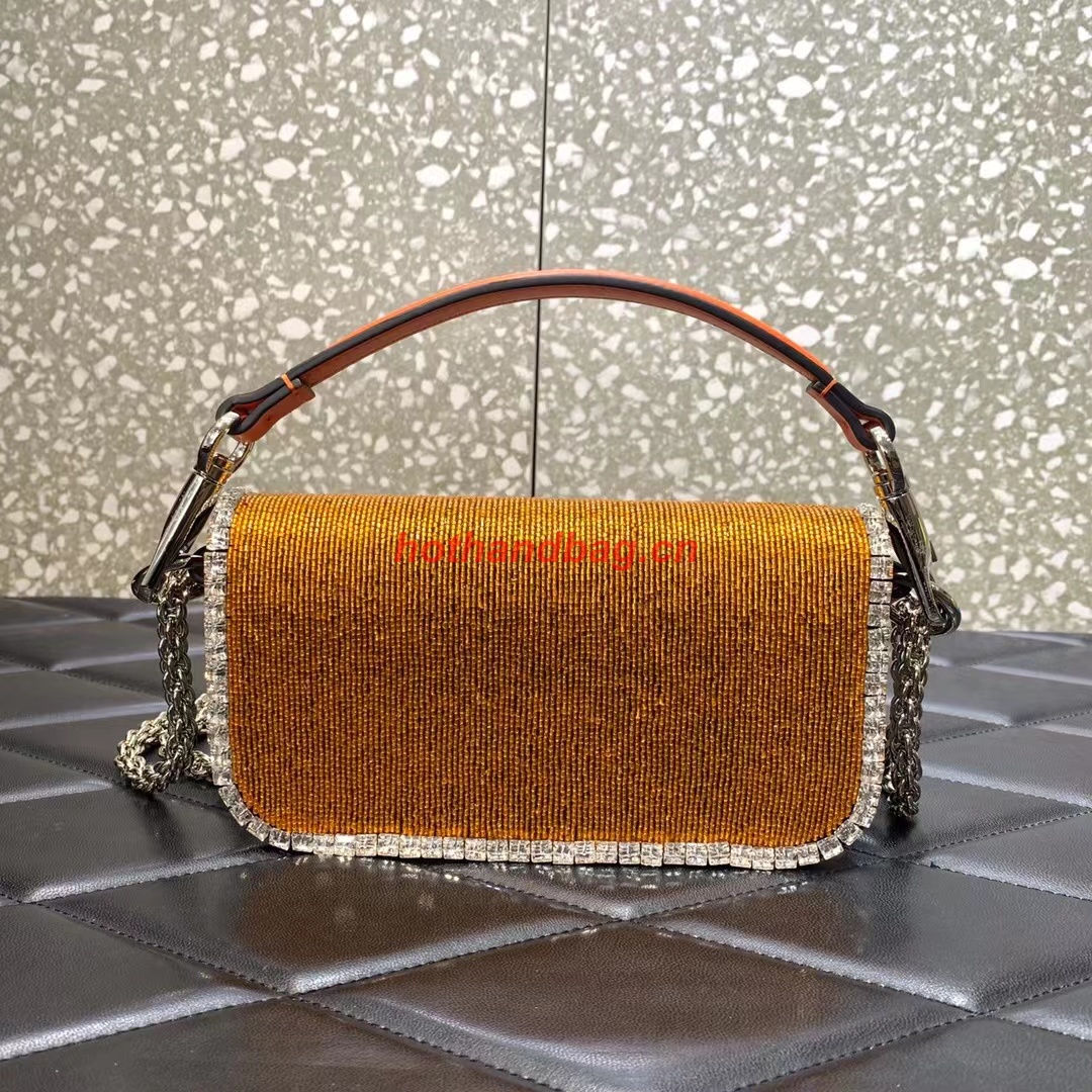 VALENTINO MINI LOCO imitation crystal shoulder bag WB0K55