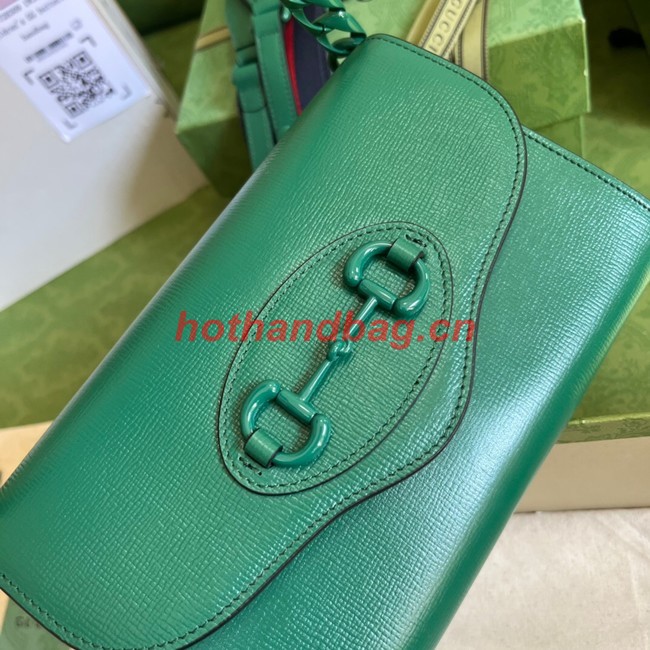 Gucci Horsebit 1955 mini bag 724713 Green