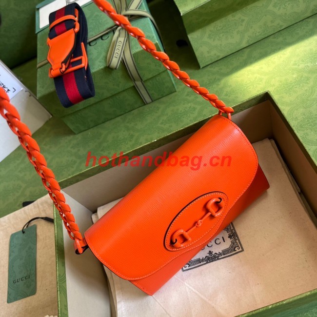 Gucci Horsebit 1955 mini bag 724713 Orange