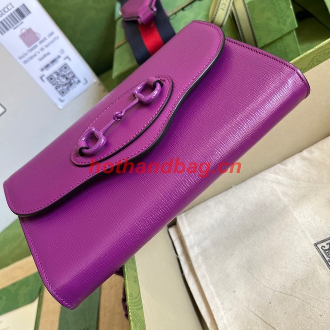 Gucci Horsebit 1955 mini bag 724713 Purple