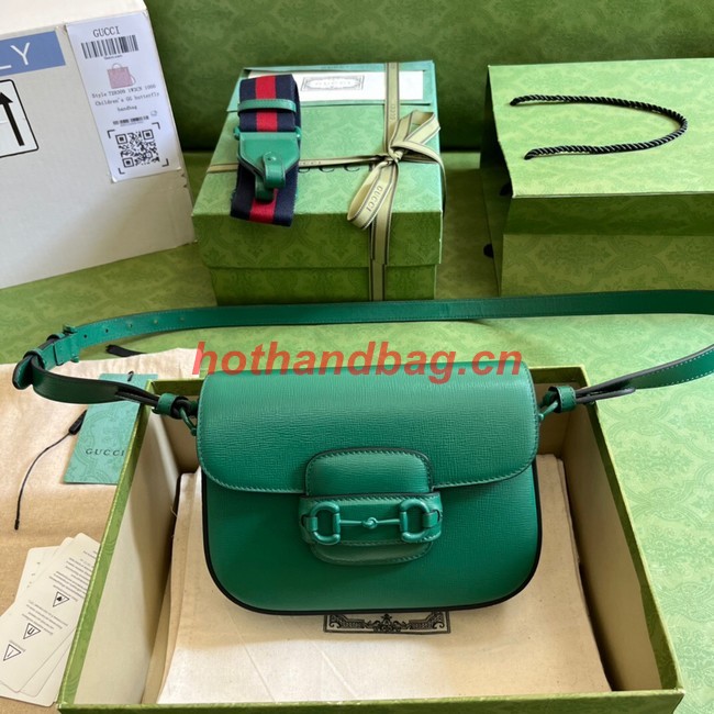 Gucci Horsebit 1955 small shoulder bag 726226 Green