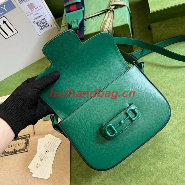 Gucci Horsebit 1955 small shoulder bag 726226 Green