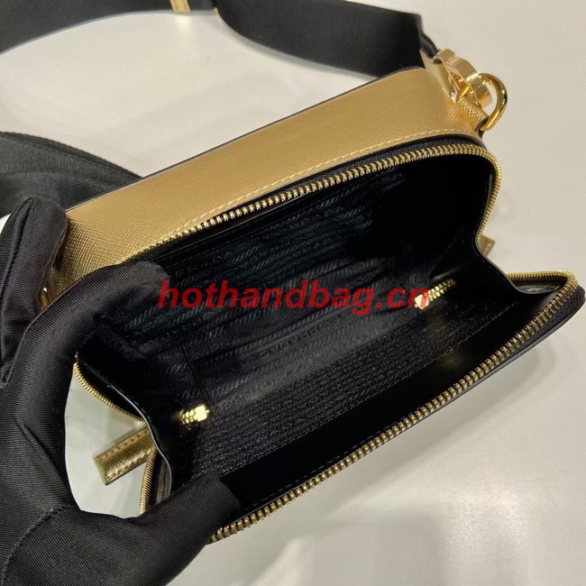 Prada Brique Saffiano leather bag 2VH070 gold