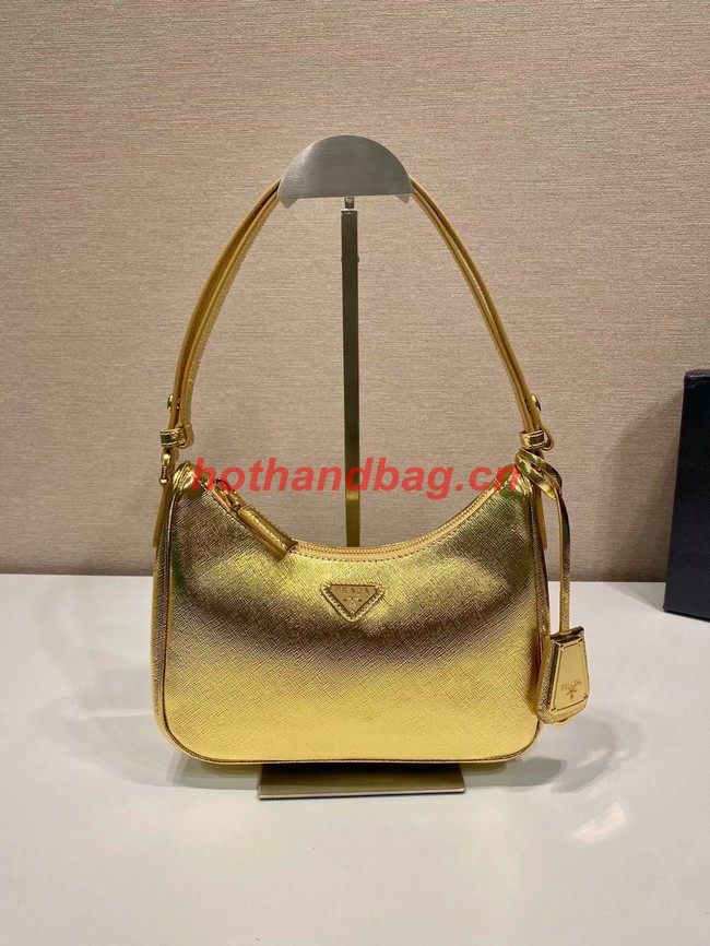 Prada Saffiano leather mini-bag 1BC204B gold