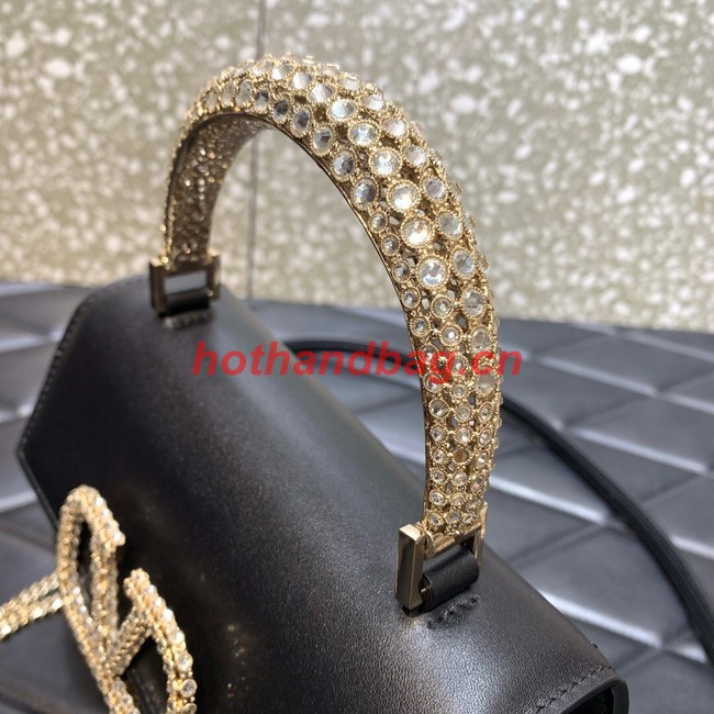 VALENTINO VSLING SMALL LOCO imitation crystal shoulder bag WB0F53NQ black