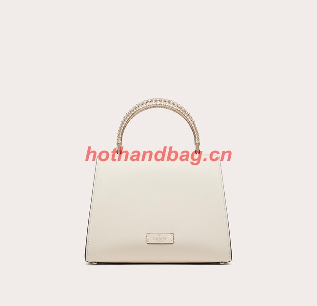 VALENTINO VSLING SMALL LOCO imitation crystal shoulder bag WB0F53NQ white