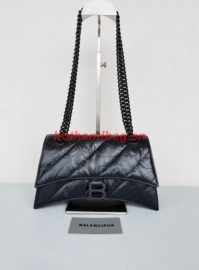 Balenciaga HOURGLASS Wallet With Chain 92885 BLACK