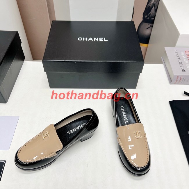 Chanel Calfskin LOAFERS heel height 4.5CM 91991-1