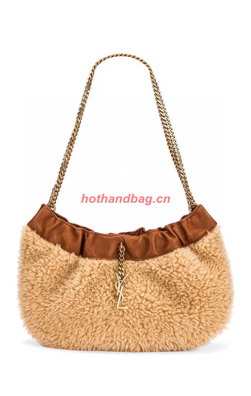 SAINT LAURENT Lambhair Y781326 BROWN