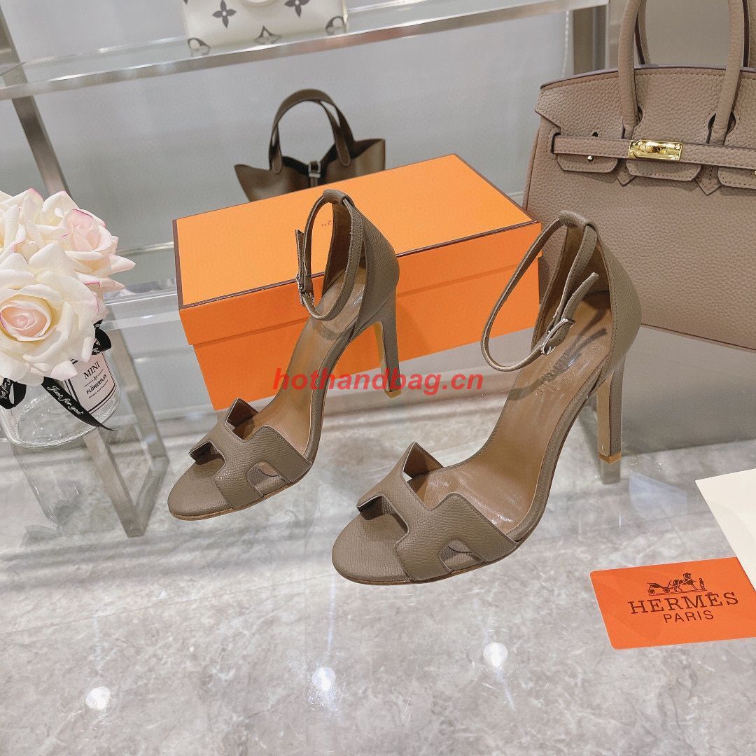 Hermes SANDAL Shoes HMS72301 Elephant Gray