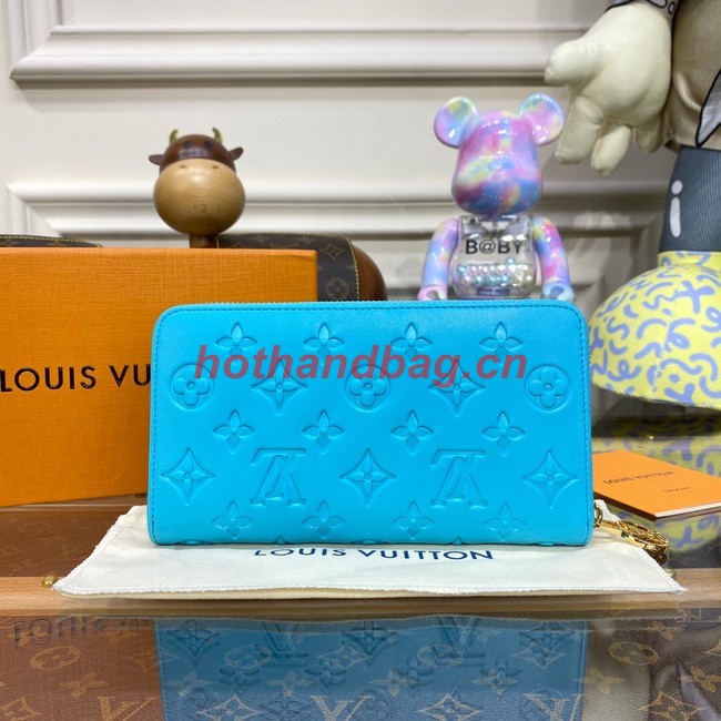 Louis Vuitton ZIPPY WALLET M81510 Turquoise Blue