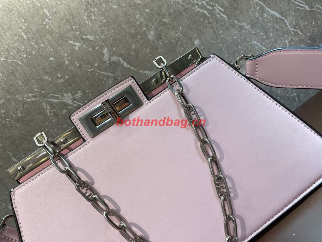 Fendi Peekaboo Cut Medium soft nappa leather bag 8BN340 PINK