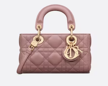 DIOR MICRO LADY D-JOY BAG Cannage Lambskin S0910 pink