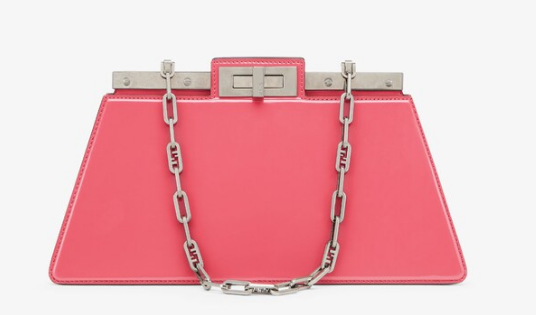 Fendi Peekaboo Cut Medium soft nappa leather bag 8BN340 pink