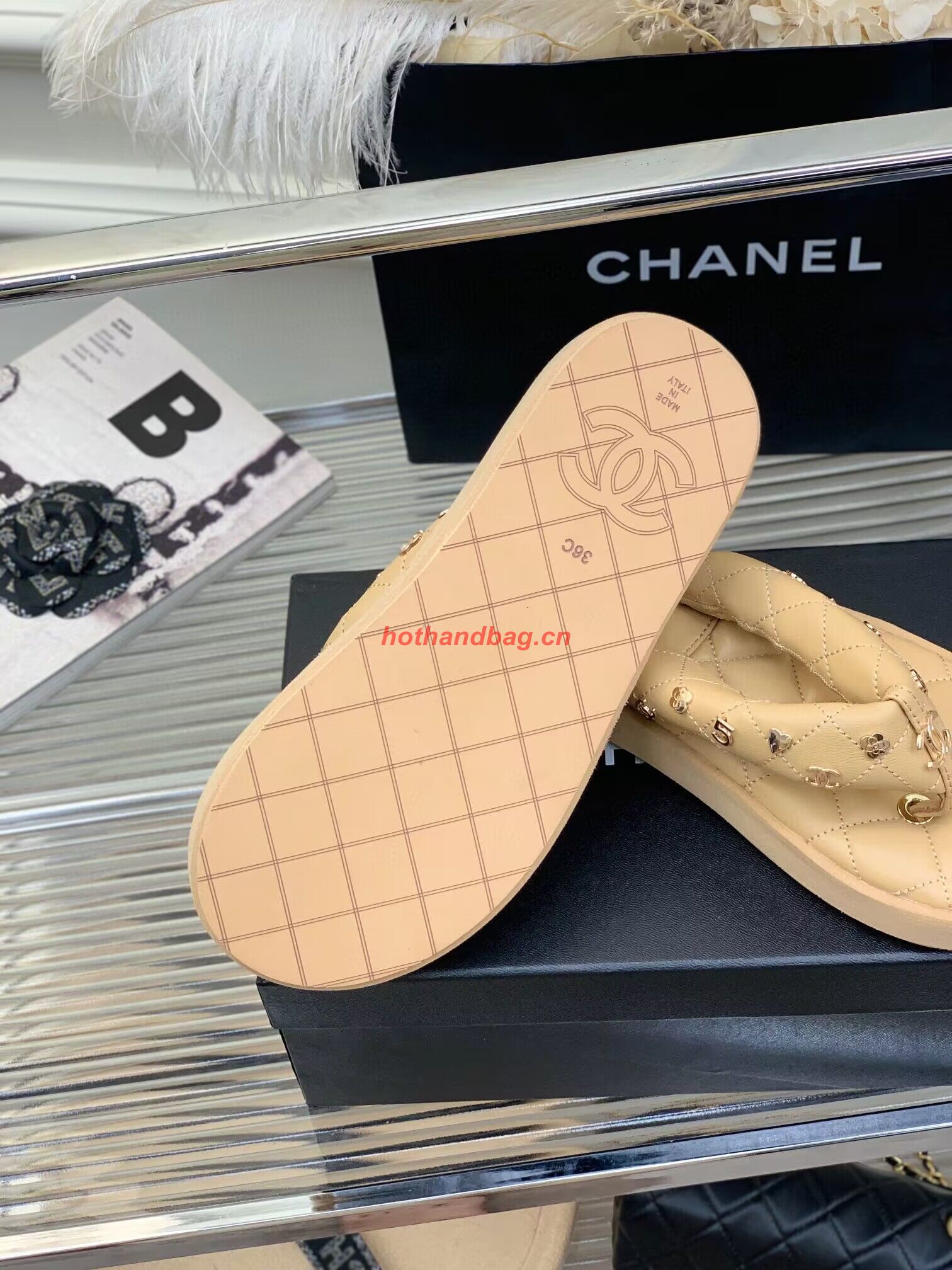 Chanel slippers CS39621 Apricot