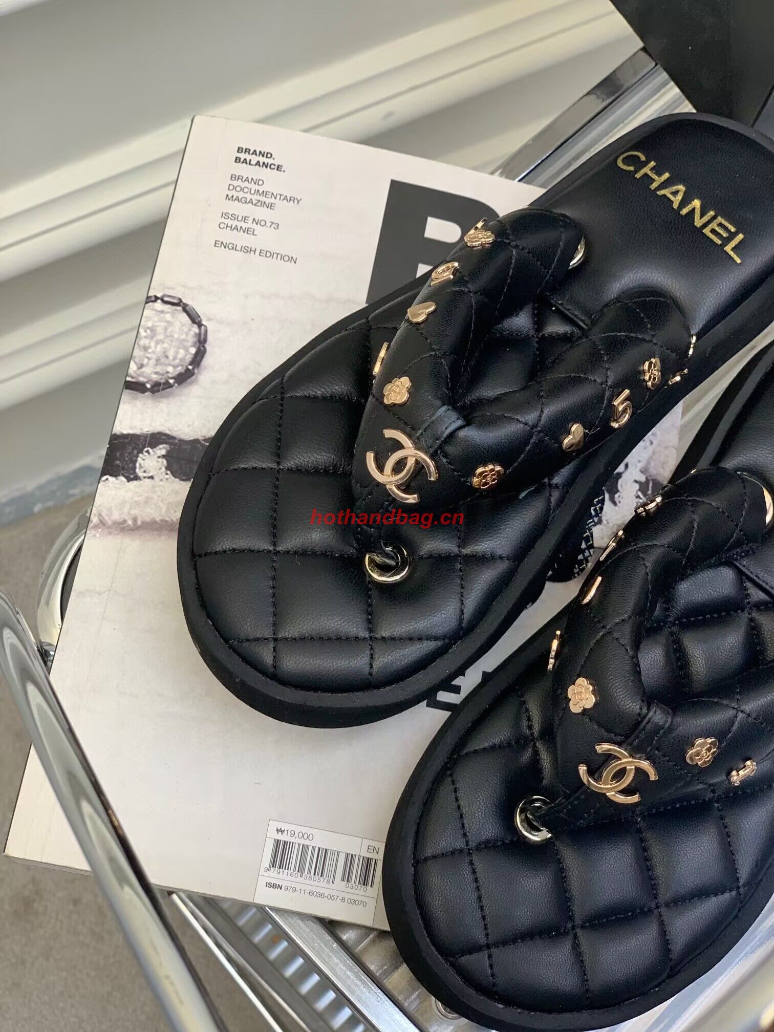 Chanel slippers CS39621 Black