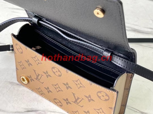 Louis Vuitton LV Book Chain Wallet M81830 black