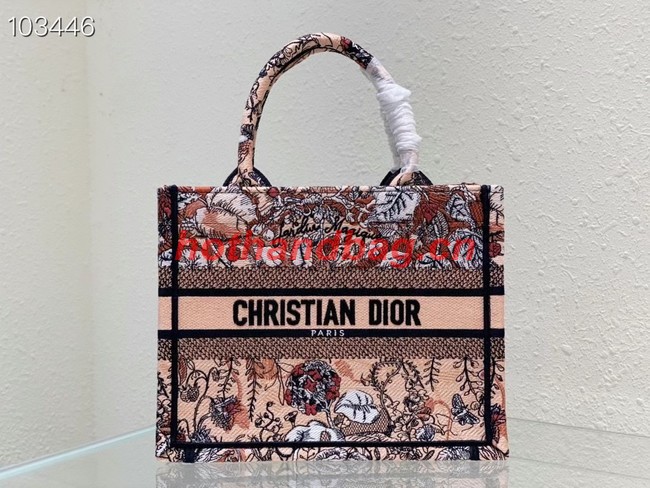 SMALL DIOR BOOK TOTE Embroidery M1265ZR