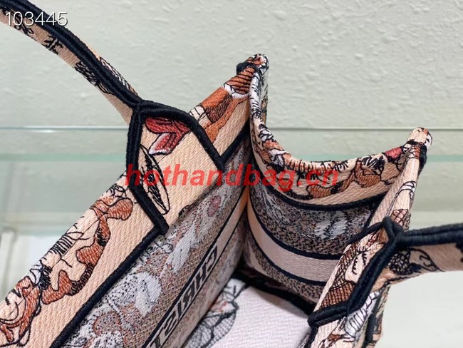 SMALL DIOR BOOK TOTE Embroidery M1265ZR