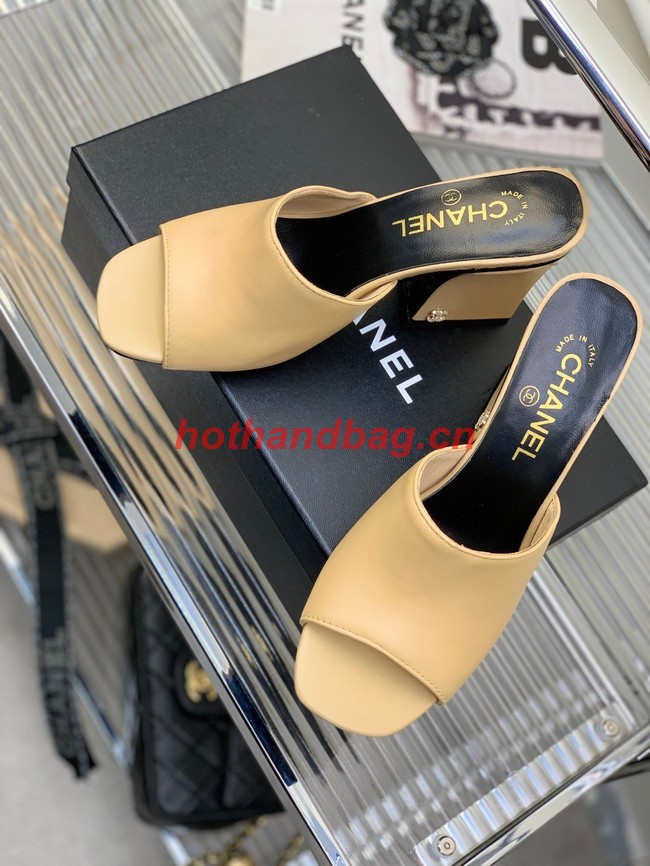 Chanel slippers heel height 8CM 92102-8