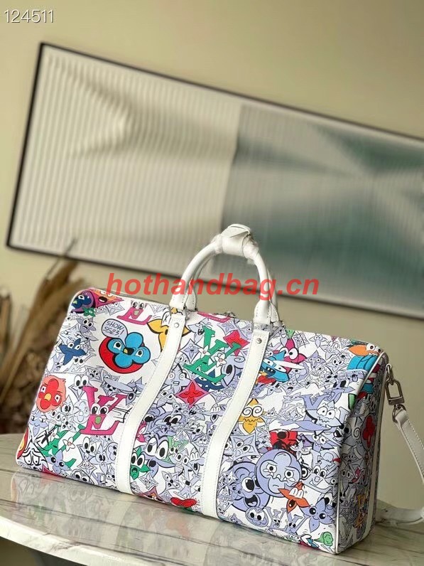 Louis Vuitton x YK Bandouliere Keepall 45 M46377 white