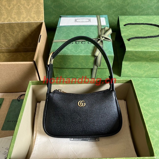 Gucci Aphrodite shoulder bag with Double G 739076 black