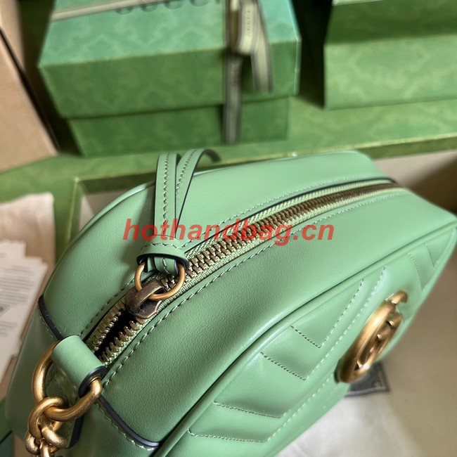 Gucci GG Marmont matelasse shoulder bag 447632 Sage green