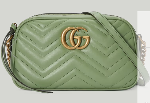 Gucci GG Marmont matelasse shoulder bag 447632 Sage green