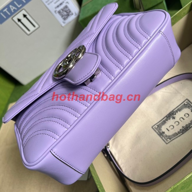 Gucci GG Marmont small shoulder bag 443497 Lilac