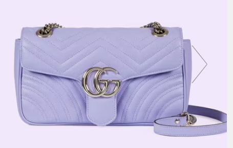 Gucci GG Marmont small shoulder bag 443497 Lilac