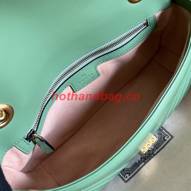 Gucci GG Marmont small shoulder bag 443497 Sage green