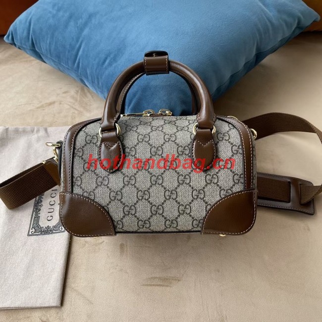 Gucci Small duffle bag with Interlocking G 723307 brown