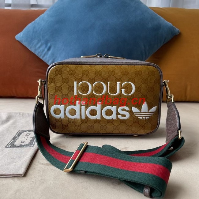 Gucci adidas x Gucci small shoulder bag 702427 brown