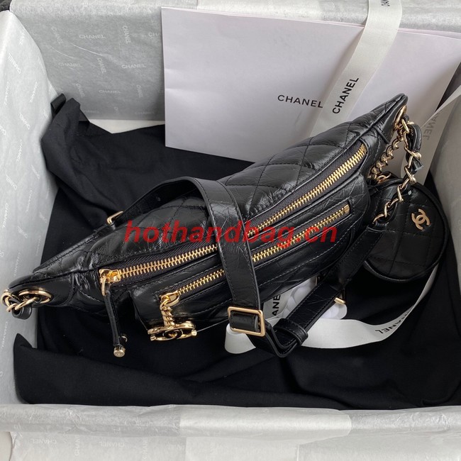 Chanel Bodypack Sheepskin Leather AS1077 black