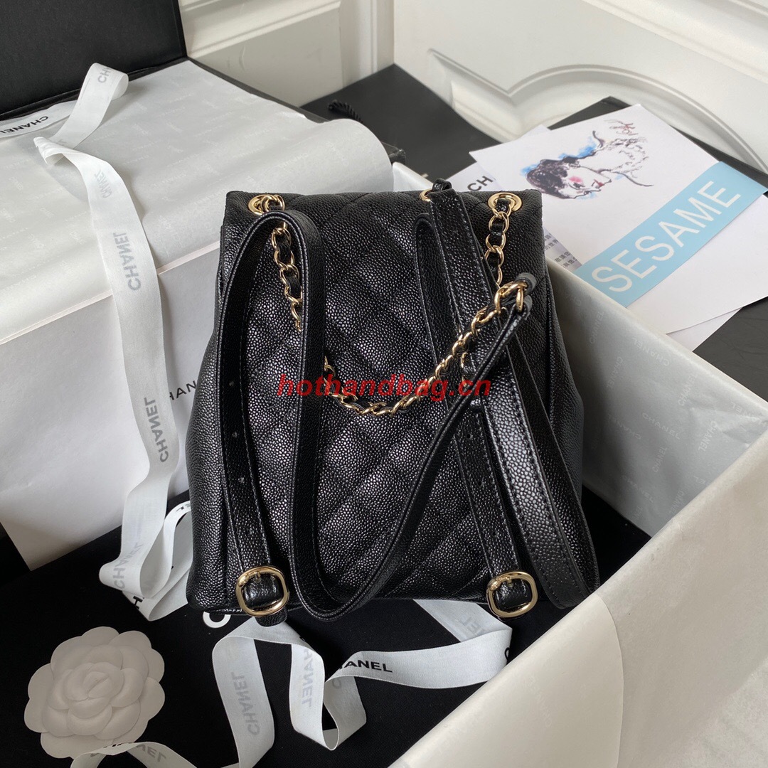 Chanel SMALL BACKPACK AS3860 black