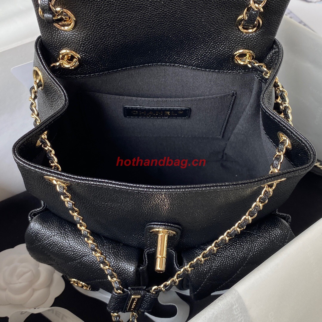 Chanel SMALL BACKPACK AS3860 black