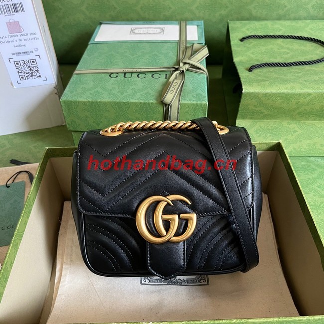 Gucci GG Marmont mini shoulder bag 739682 black