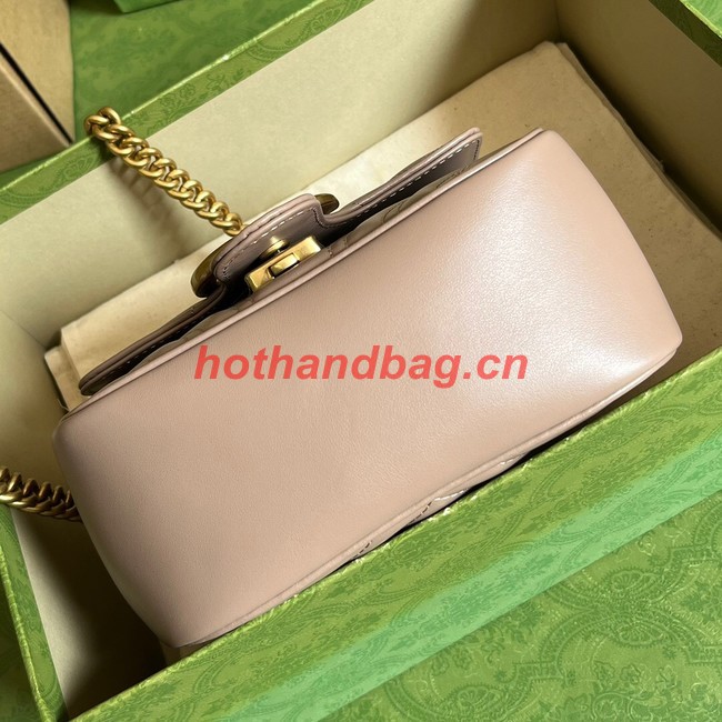 Gucci GG Marmont mini shoulder bag 739682 light pink