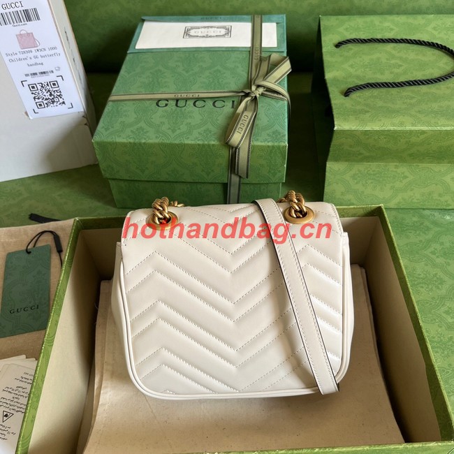 Gucci GG Marmont mini shoulder bag 739682 white