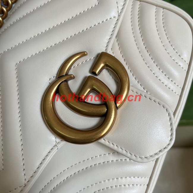 Gucci GG Marmont mini shoulder bag 739682 white