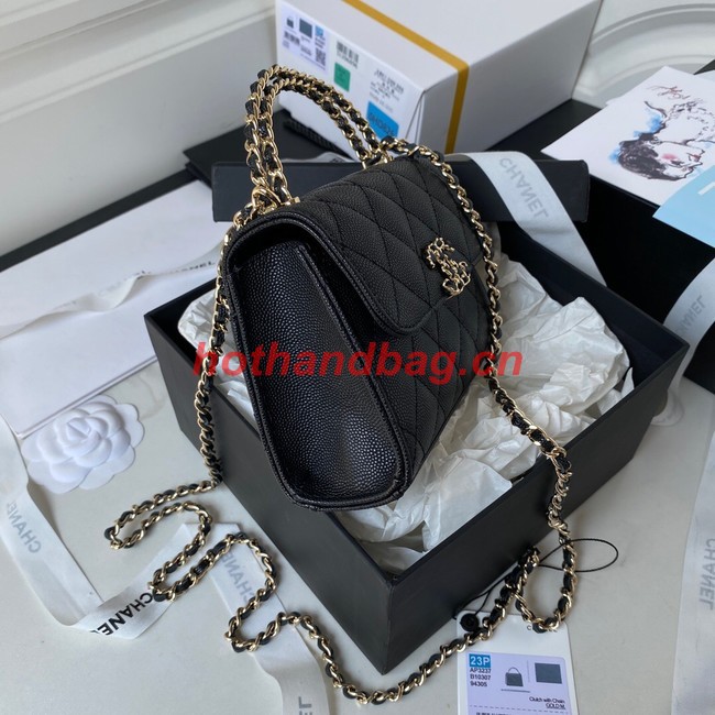 CHANEL CLUTCH WITH CHAIN AP3237 black