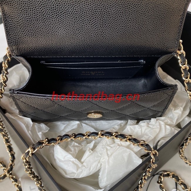 CHANEL CLUTCH WITH CHAIN AP3237 black