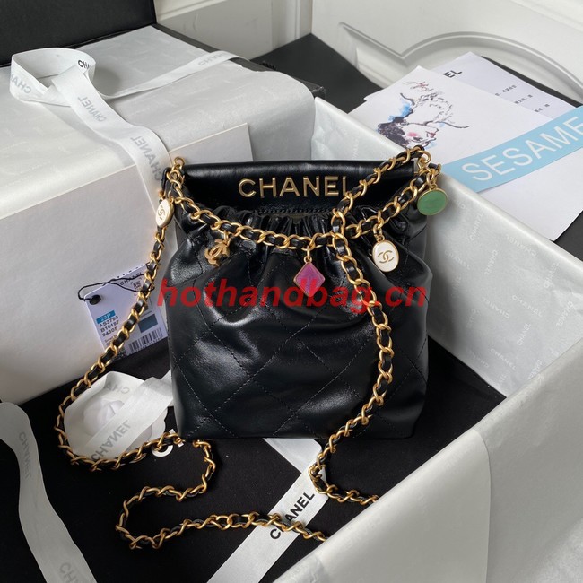 Chanel SMALL BUCKET BAG AS3793 BLACK