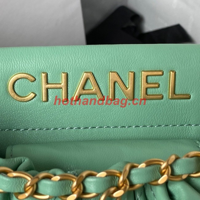 Chanel SMALL BUCKET BAG AS3793 Light Green