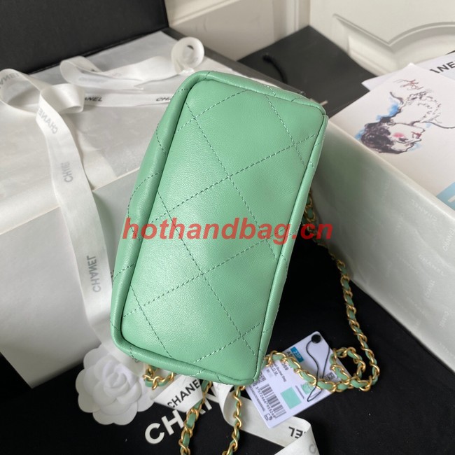 Chanel SMALL BUCKET BAG AS3793 Light Green