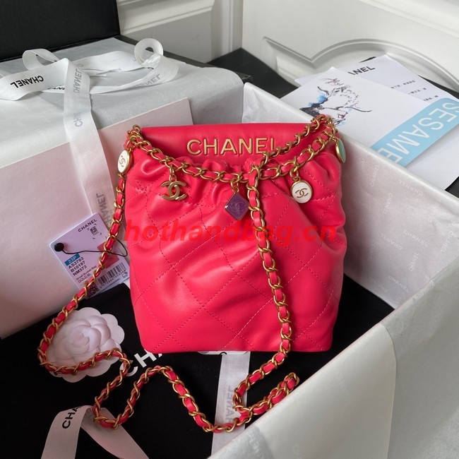 Chanel SMALL BUCKET BAG AS3793 RED